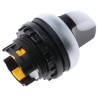 Eaton RMQ-Titan Series 3 Position Illuminated Selector Switch Head 22 mm Cutout White Handle IP66 78635882 M22-WLK3-W+M22-A