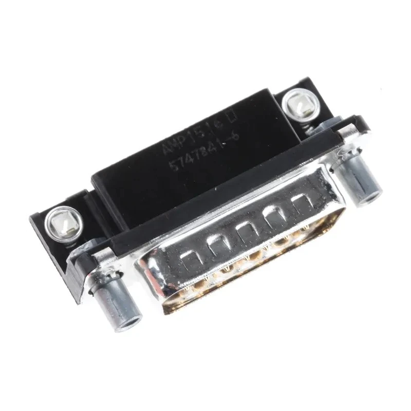 TE Connectivity AMPLIMITE HD-20 15 Way Right Angle 2.74 mm Pitch Through Hole D-Sub Connector 5747841-6