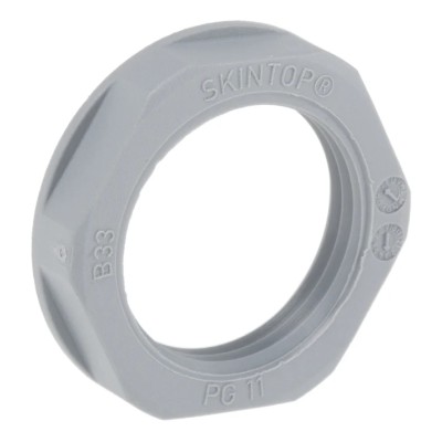 Lapp Silver Grey Fibreglass Reinforced Polyamide Cable Gland Locknut PG16 Thread IP68 53019020