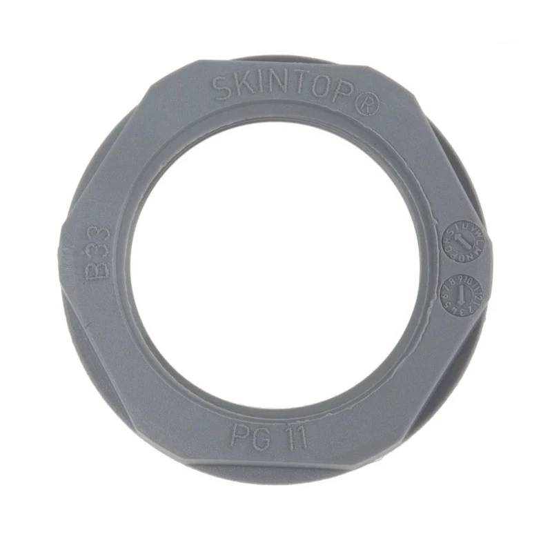 Lapp Silver Grey Fibreglass Reinforced Polyamide Cable Gland Locknut PG16 Thread IP68 53019020
