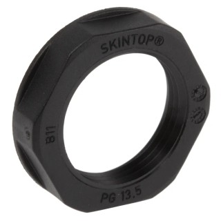 Lapp Black Fibreglass Reinforced Polyamide Cable Gland Locknut PG21 Thread IP68 53019230