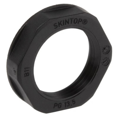 Lapp Black Fibreglass Reinforced Polyamide Cable Gland Locknut PG21 Thread IP68 53019230