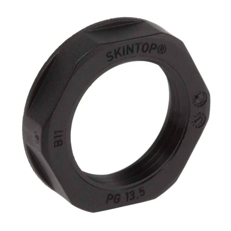 Lapp Black Fibreglass Reinforced Polyamide Cable Gland Locknut PG21 Thread IP68 53019230