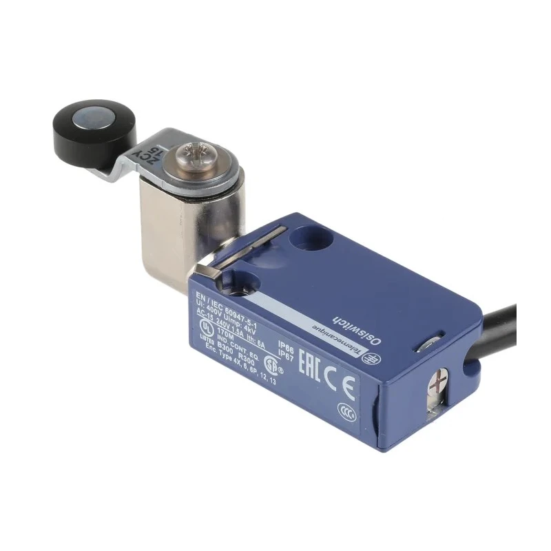 Telemecanique Sensors Roller Lever Limit Switch, 1 NO/1 NC, IP66/IP67/IP68, Zamak Housing, 240V AC, 1.5A XCMD2115L1