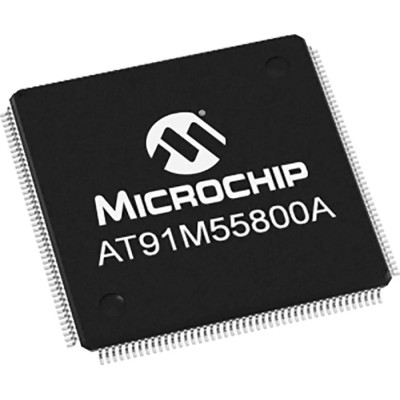 Microchip 32 bit ARM Microcontroller 33 MHz 8kB FLASH 176-Pin LQFP AT91M55800A
