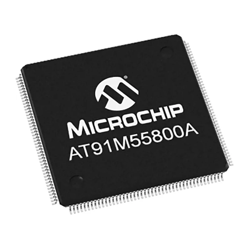 Microchip 32 bit ARM Microcontroller 33 MHz 8kB FLASH 176-Pin LQFP AT91M55800A