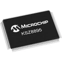 Microchip 128-Pin PQFP 5-Port Managed Layer 2 Ethernet Switch IC 3.3 V 100 Mbps KSZ8895MQXI