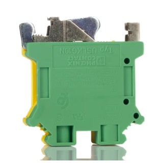 Phoenix Contact 2-Way USLKG 10 N Earth Terminal Block 750V 76A Screw Termination Polyamide Housing ATEX 3003923