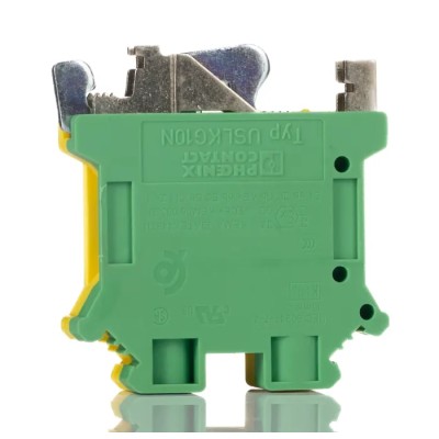 Phoenix Contact 2-Way USLKG 10 N Earth Terminal Block 750V 76A Screw Termination Polyamide Housing ATEX 3003923