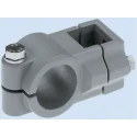 Rose+Krieger Cross Clamp Connecting Component for Strut Profile 25 to 40 mm², Round Tube Size 40.3 mm 104025090200