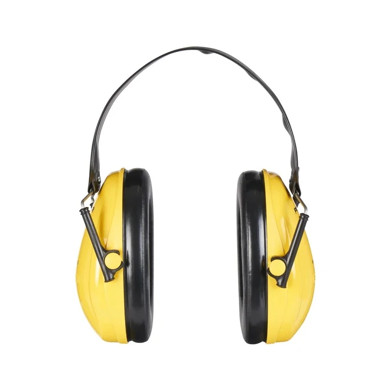 3M PELTOR Optime I Ear Defender with Headband, 26 dB SNR, Foldable Design, Black Yellow H510F-404