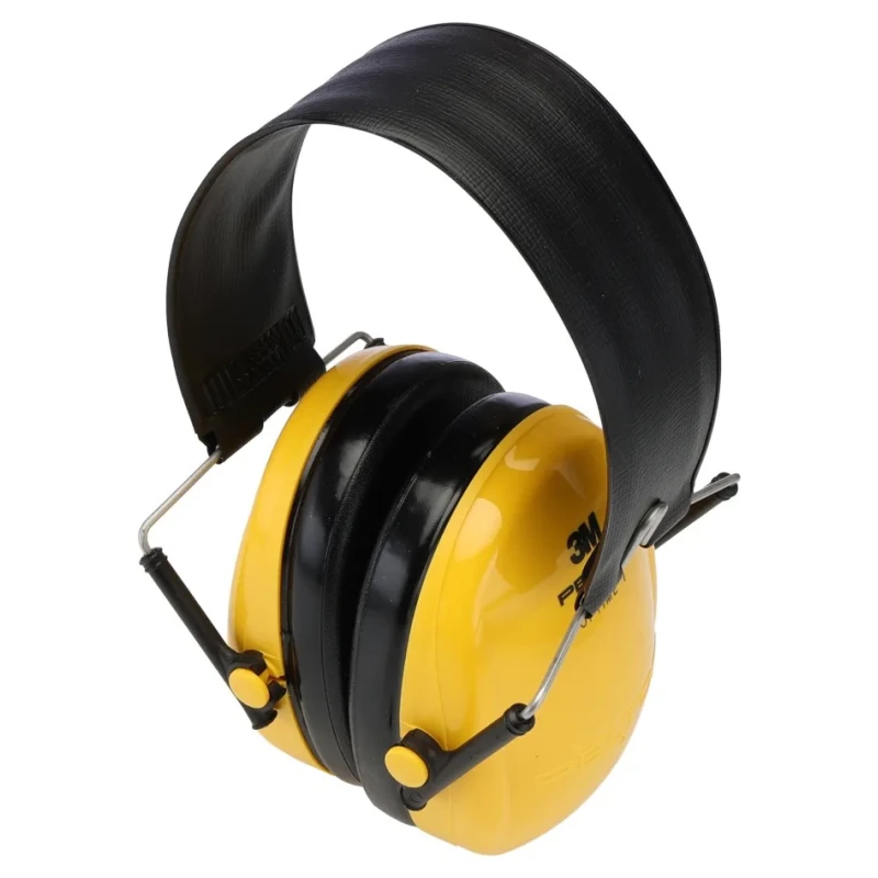 3M PELTOR Optime I Ear Defender with Headband, 26 dB SNR, Foldable Design, Black Yellow H510F-404