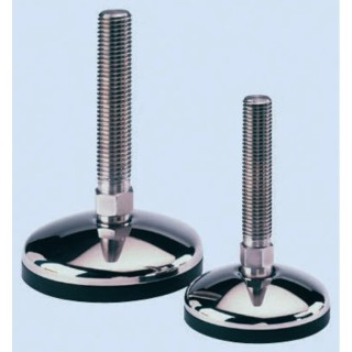 Nu-Tech Engineering M12 55 mm Diameter Stainless Steel Adjustable Foot with 750 kg Static Load Capacity and 10 ° A087/002