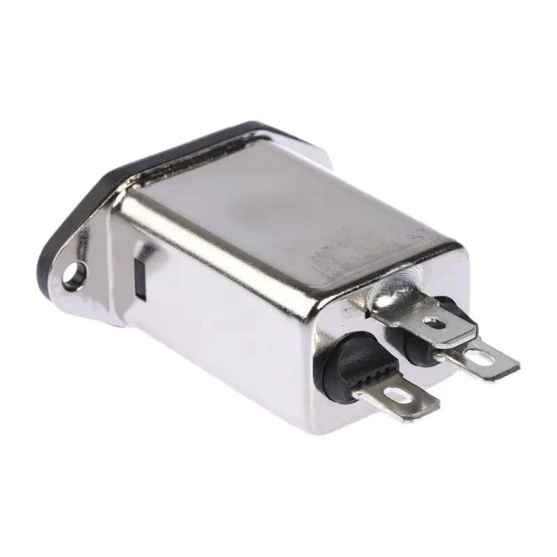 Schaffner 250V AC 10A Panel Mount IEC Filter Male Faston FN9222-10-06