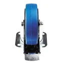 Tente Braked Swivel Castor 250 kg Capacity 125 mm Wheel Rubber 3477UFR125P62BLUE