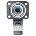 Tente Braked Swivel Castor 250 kg Capacity 125 mm Wheel Rubber 3477UFR125P62BLUE
