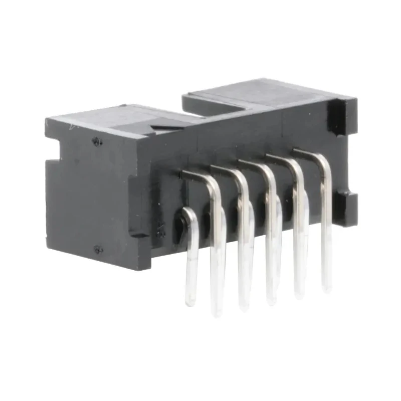 TE Connectivity AMP-LATCH Series Right Angle Through Hole PCB Header, 10 Contact(s), 2.54 mm Pitch, Shrouded 5103310-1