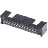 TE Connectivity AMP-LATCH Series Straight Through Hole PCB Header, 26 Contacts, 2.54 mm Pitch, 2 Row, Shrouded 5103308-6