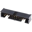 TE Connectivity AMP-LATCH Series Straight Through Hole PCB Header, 26 Contacts, 2.54 mm Pitch, 2 Row, Shrouded 5103308-6