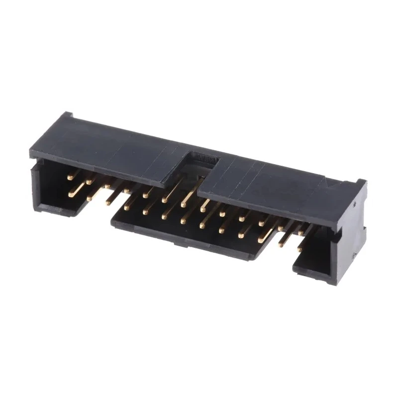 TE Connectivity AMP-LATCH Series Straight Through Hole PCB Header, 26 Contacts, 2.54 mm Pitch, 2 Row, Shrouded 5103308-6