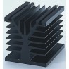 Fischer Elektronik SSR and Transistor Cooling Heatsink, Aluminium, Black Anodised Finish, 100mm x 80mm x SK89-100KLSSR2+1