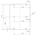 Fischer Elektronik SSR and Transistor Cooling Heatsink, Aluminium, Black Anodised Finish, 100mm x 80mm x SK89-100KLSSR2+1
