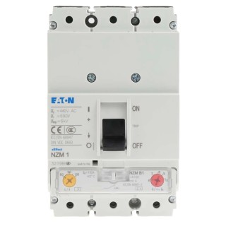 Eaton xEnergy NZM1 Molded Case Circuit Breaker 3-Pole 100A 440V AC Thermal Magnetic Tripping NZM1