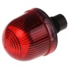 Werma EM 206 Series Red Beacon 48V AC/DC Steady Panel Mount, Incandescent and LED Bulb, IP65
