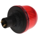 Werma EM 206 Series Red Beacon 48V AC/DC Steady Panel Mount, Incandescent and LED Bulb, IP65 