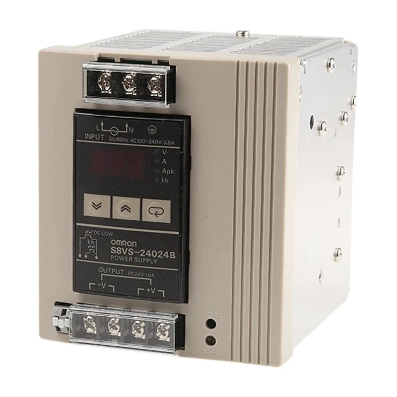 Omron Switched Mode DIN Rail Power Supply 1 Phase, 240 W, 24 V DC Output, 10 A, AC Input 85-264 V S8VS