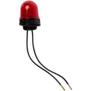 Werma EM 230 Series Red Beacon 230V dc Steady Panel Mount LED Light 230.100.55
