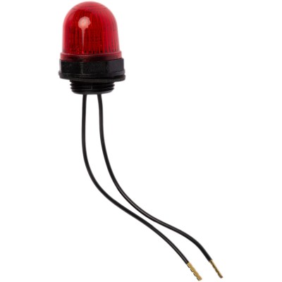 Werma EM 230 Series Red Beacon 230V dc Steady Panel Mount LED Light 230.100.55