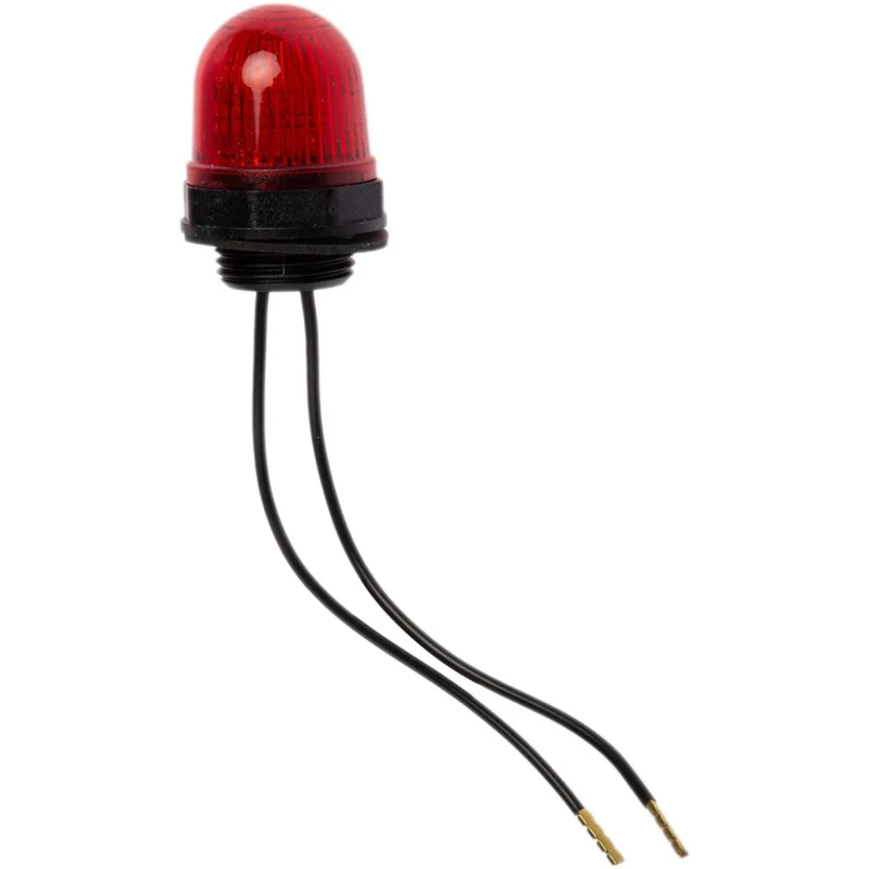 Werma EM 230 Series Red Beacon 230V dc Steady Panel Mount LED Light 230.100.55