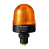Werma EM 207 Series Yellow Beacon 48V AC/DC Steady LED Bulb, Polyamide Fibreglass Reinforced Housing, IP65