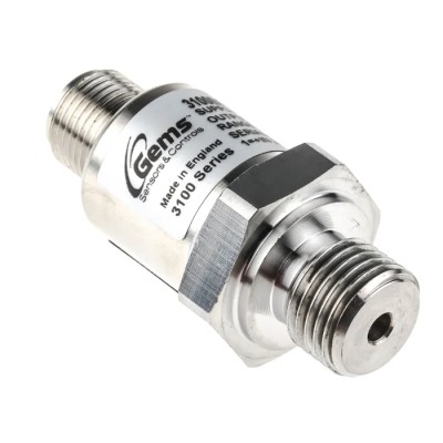 Gems Sensors 3100 Series Pressure Sensor, Analogue Output, 0 to 400 bar, Relative Reading, 0.25% Accuracy 3100B0400S01E000