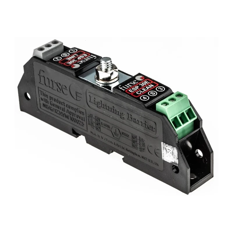 WJ Furse Surge Suppressor Unit ESP E Series Twisted Pair 36.7V Max Voltage 20 kA Max Surge Current 7TCA085400R0104 ESP 30E