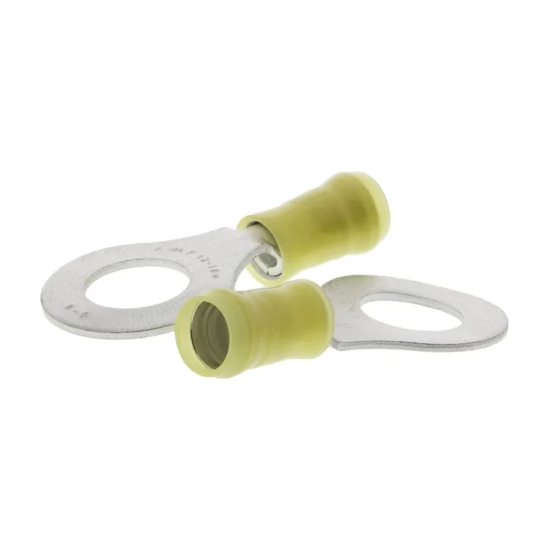 TE Connectivity PIDG Insulated Ring Terminal M10 Stud Size, 12 AWG–10 AWG Wire Size, Yellow 160138