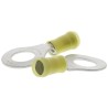 TE Connectivity PIDG Insulated Ring Terminal M10 Stud Size, 12 AWG - 10 AWG Wire Size, Yellow 160138