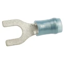 TE Connectivity PIDG Insulated Crimp Spade Connector, Blue Nylon, 16 AWG to 14 AWG, M5 Stud Size, 23.06mm Length 32060