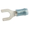 TE Connectivity PIDG Insulated Crimp Spade Connector, Blue Nylon, 16 AWG to 14 AWG, M5 Stud Size, 23.06mm Length 32060