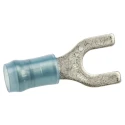 TE Connectivity PIDG Insulated Crimp Spade Connector, Blue Nylon, 16 AWG to 14 AWG, M5 Stud Size, 23.06mm Length 32060