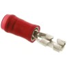 TE Connectivity PIDG FASTON .110 Red Insulated Female Spade Connector Crimp 2.79 x 0.51 mm Tab Size 22 AWG to 18 AWG 640923-1