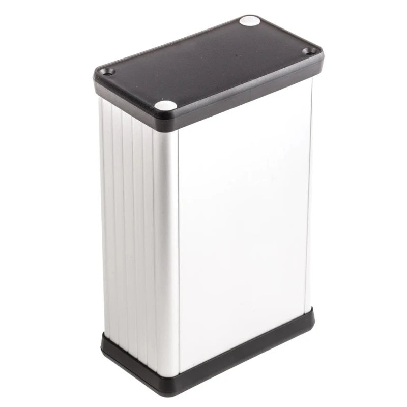 Hammond 1455 Series Aluminium Enclosure 120 mm x 78 mm x 43 mm Black Lid IP54 