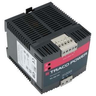 TRACOPOWER TCL Switch Mode DIN Rail Power Supply 264V AC/DC Input 28V DC 5A Output 120W TCL 120-124