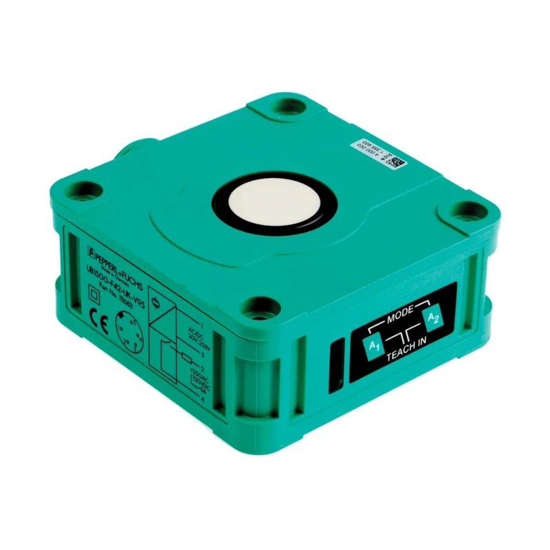 Pepperl + Fuchs Block Ultrasonic Proximity Sensor 7/8 in-16 UN 2A Thread Size 1500 mm Detection 3A 1 Relay UB1500-F42-UK-V95