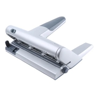 Leitz Hole Punch Diecast Aluminium Round Hole Black Blue Grey Germany 51140184