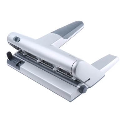 Leitz Hole Punch Diecast Aluminium Round Hole Black Blue Grey Germany 51140184