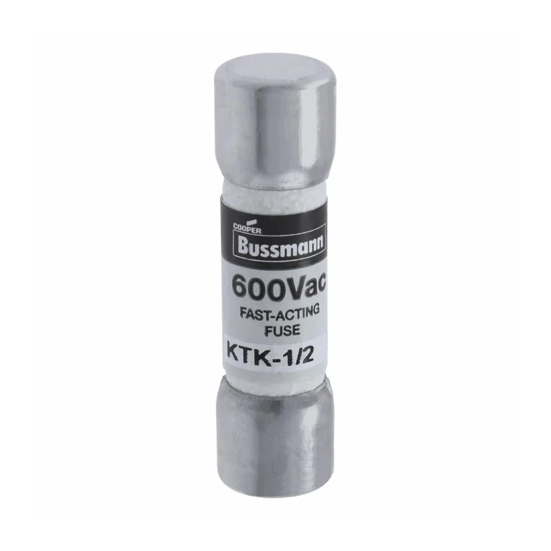 Eaton Cartridge Fuse 500mA Fast Acting Melamine Body, 10 x 38 mm, 600V AC KTK-1/2
