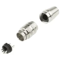Amphenol Industrial DIN Plug 5 Pole Straight M16 Cable Male, 5A Current, 100V AC/DC, IP67, Screw Locking C091-31H105-1002