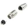 Amphenol Industrial DIN Plug 5 Pole Straight M16 Cable Male, 5A Current, 100V AC/DC, IP67, Screw Locking C091-31H105-1002